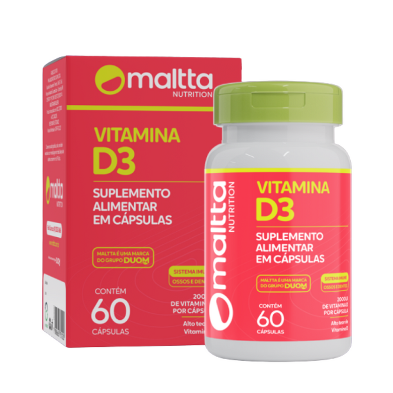 Vitamina D3 C/60 Cápsulas Duom/maltta
