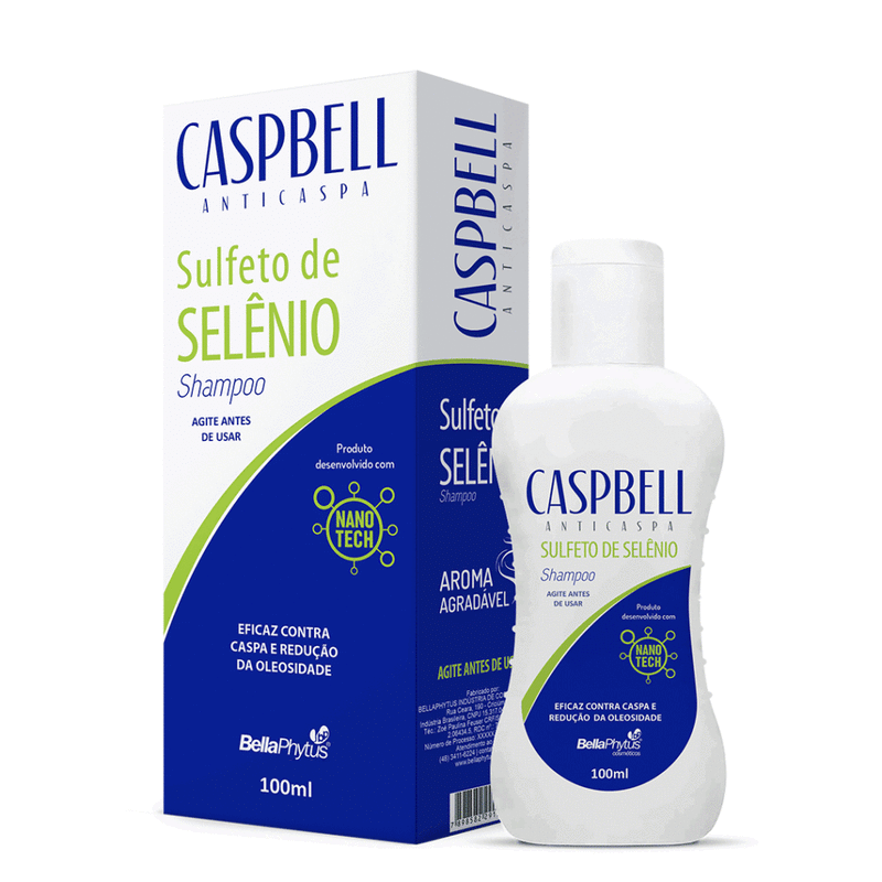 Caspbell Shampoo Sulfeto de Sêlenio 100Ml  Anticaspa
