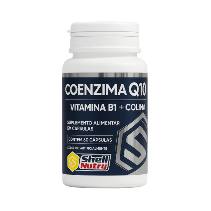 Coenzima Q10 + Vitamina B1 e Colina C/60 Cápsulas - Shell Nutry