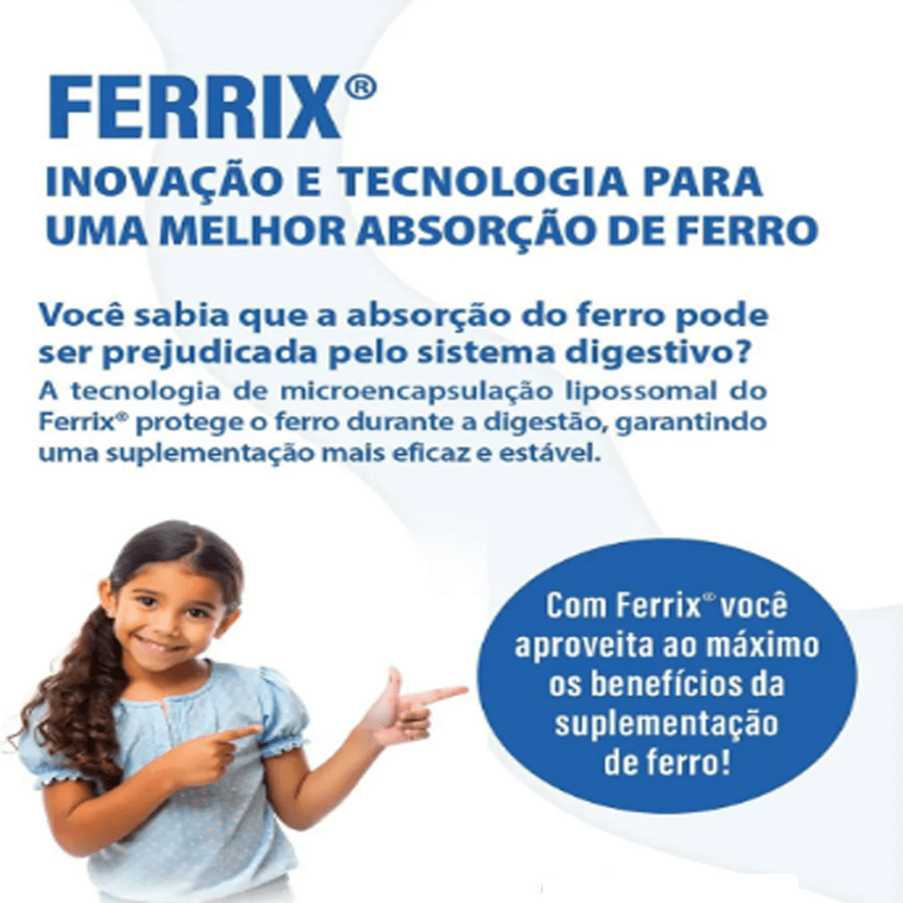 Ferrix UVA 30ml Infantil Suplemento de Ferro Sabor - Flora Nativa