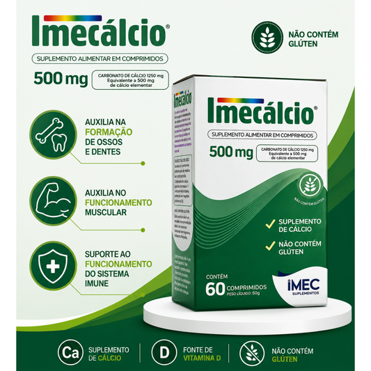 Imecálcio 1250mg C/60 Cápsulas - Nutivit