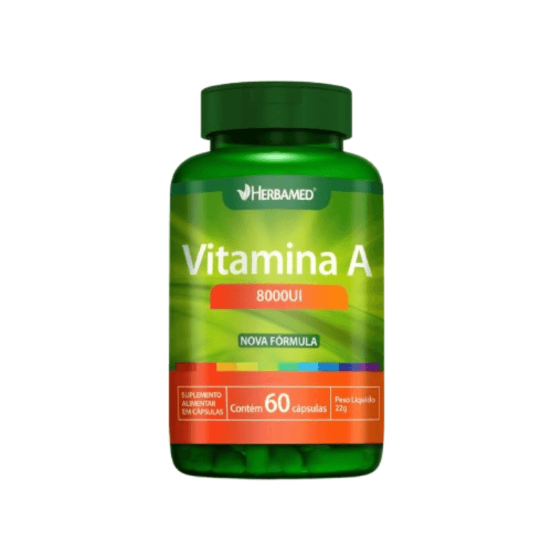 Vitamina A 8000Ui - C/60 Cápsulas - Herbamed