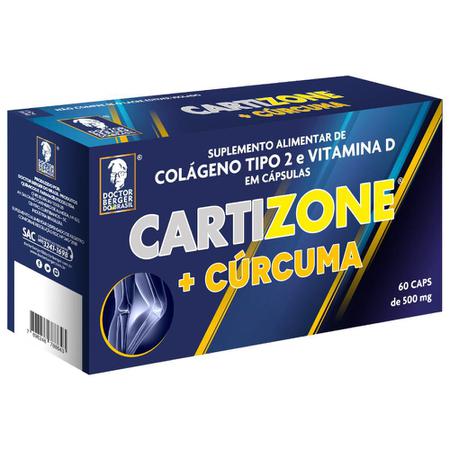 Cartizone Colágeno + Cúrcuma Tipo II 500mg com 60 Cápsulas