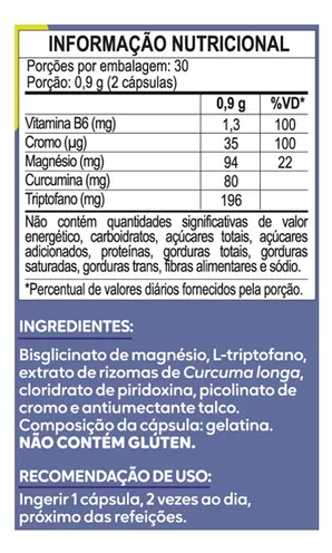 Suplemento Cúrcuma + Magnésio 60 Cápsulas Articulações - Maltta