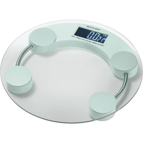 Balança Digital Multilaser Digital Eatsmart Lcd Vidro