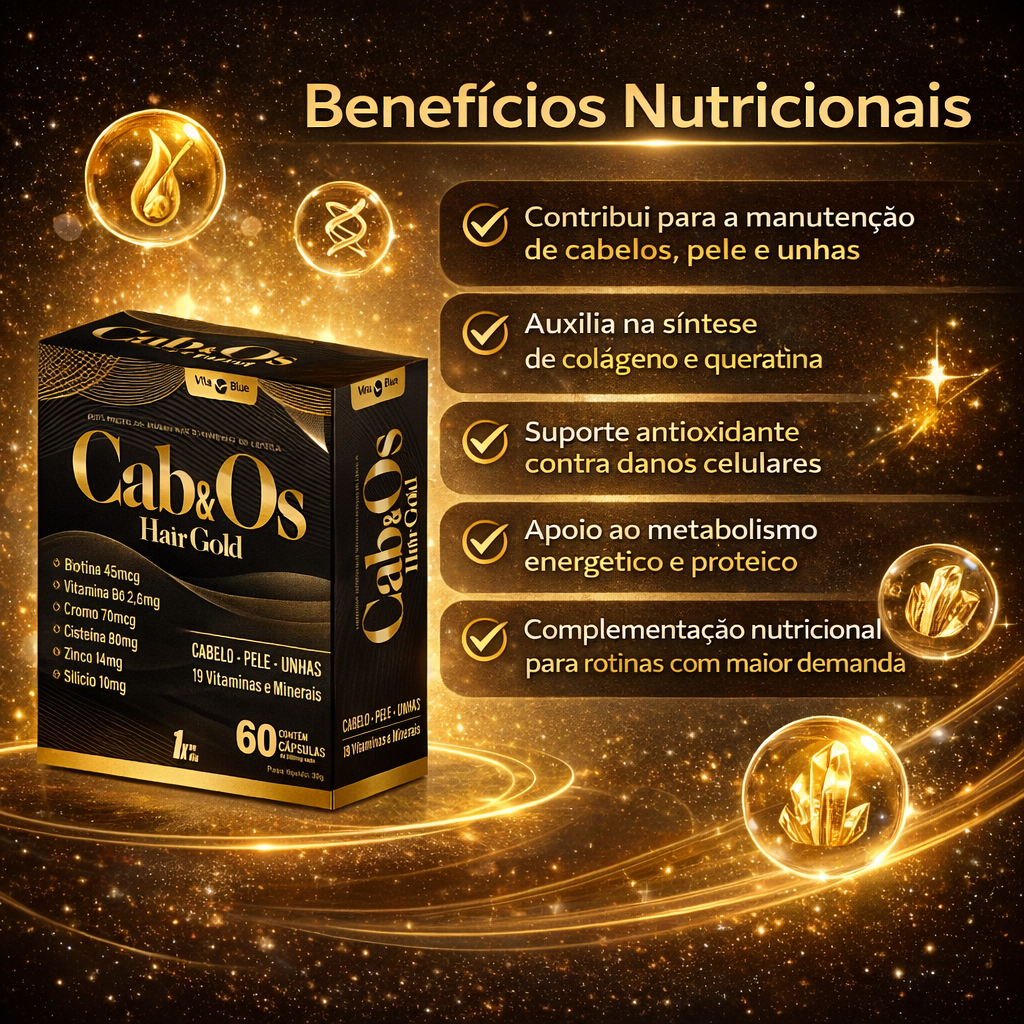 Cab&os Hair Gold C/60 Cápsulas - Vita Blue