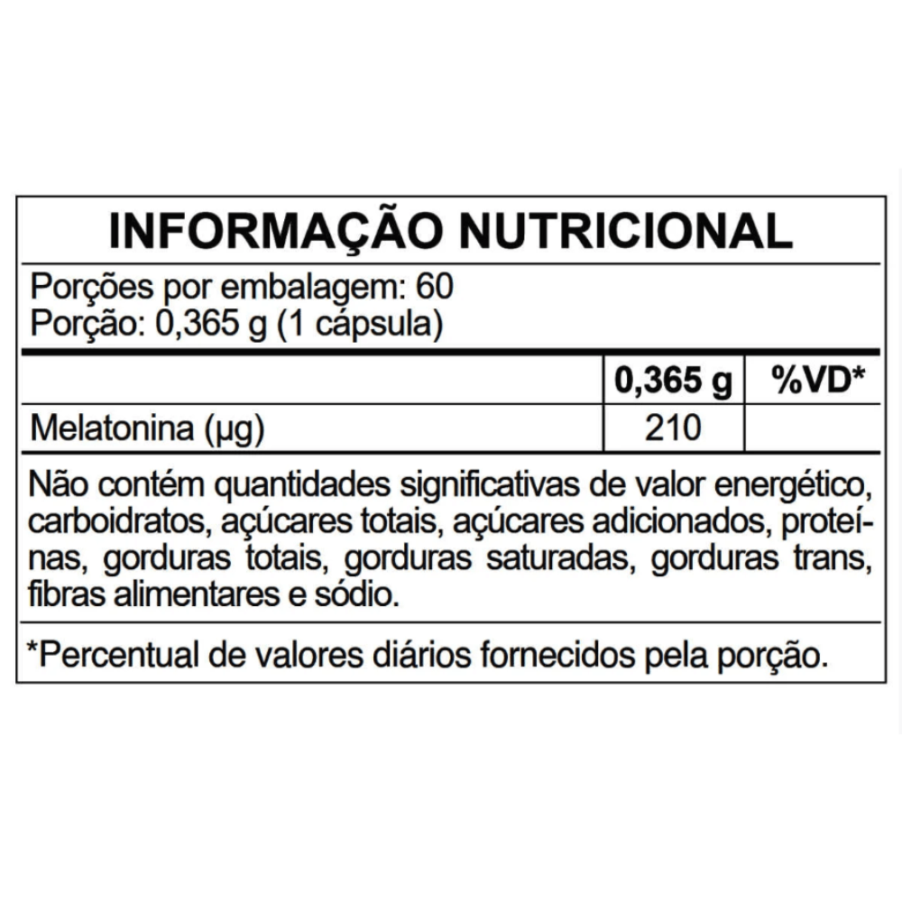 Melatonina 210mcg Com 60 Cápsulas - Herbamed