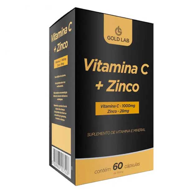 Vitamina C + Zinco C/60 Cápsulas - Gold Lab