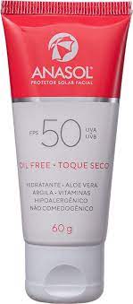 Anasol Protetor Solar Facial Oil Free Fps 50 60G