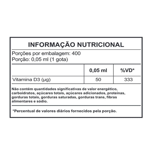 D‑Pro Vita 2000UI 20 mL Imunidade e Saúde dos Ossos - Herbamed