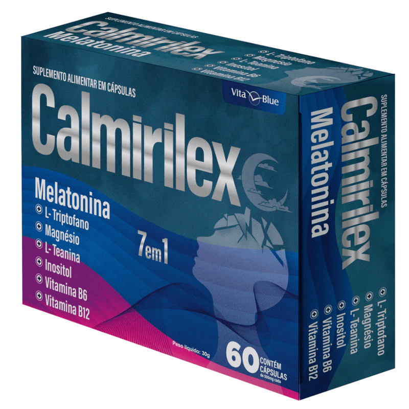 Calmirilex Melatonina 7 em 1 C/60 Cápsulas - Vita Blue