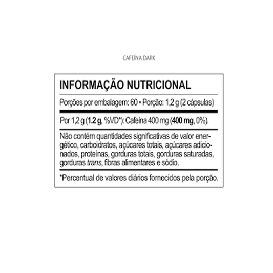 Pré-Treino Cafeína Dark Qualy X 500mg C/120 – Performance e Disposição Imediata
