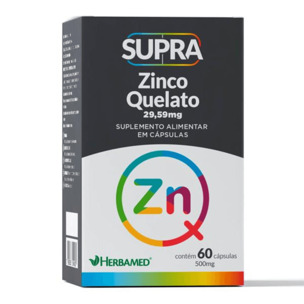 Supra Zinco Quelato C/60 Cápsulas - Herbamed