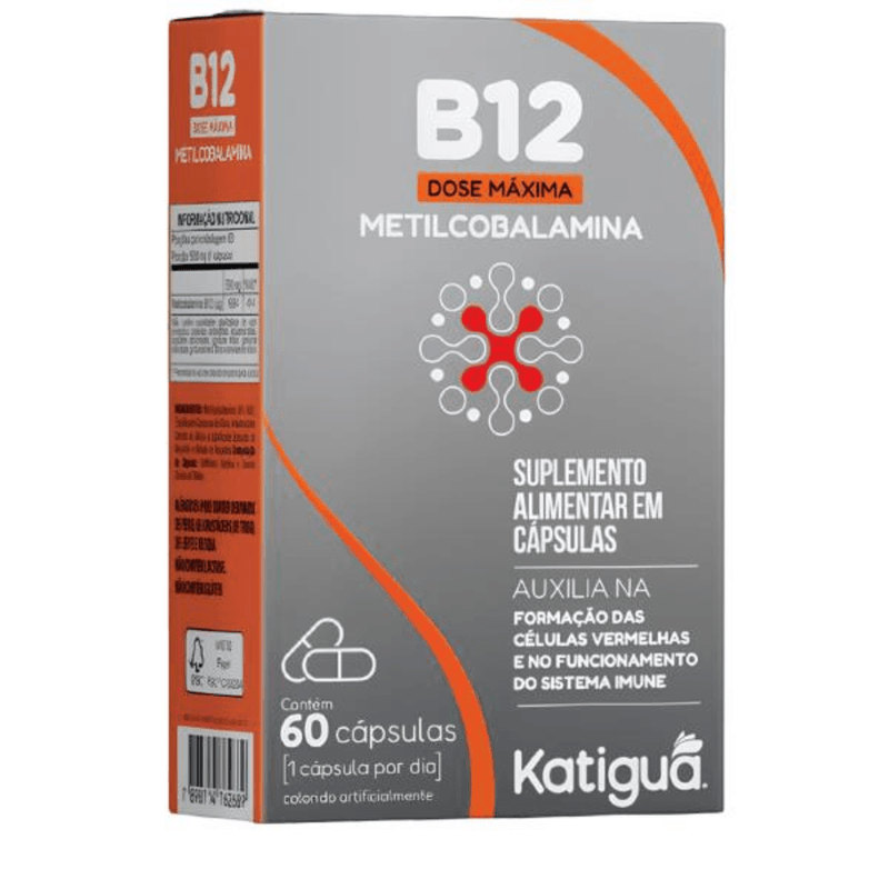B12 Metilcobalamina dose maxima C/60 Cápsulas - Katigua