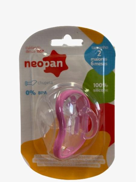 Chupeta Neopan N.2 Rosa 100% Silicone Ref.4062