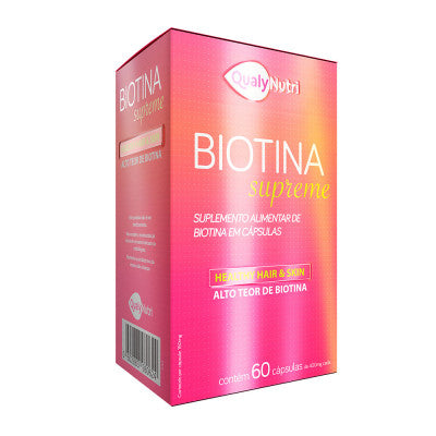 Biotina Supreme 400mg c/60 Cápsulas - Qualy Nutri