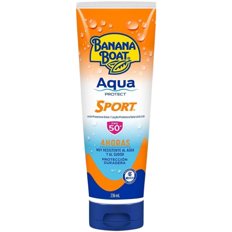 Banana Boat Aqua Protection Sport FPS50+ 236ml - Playtex