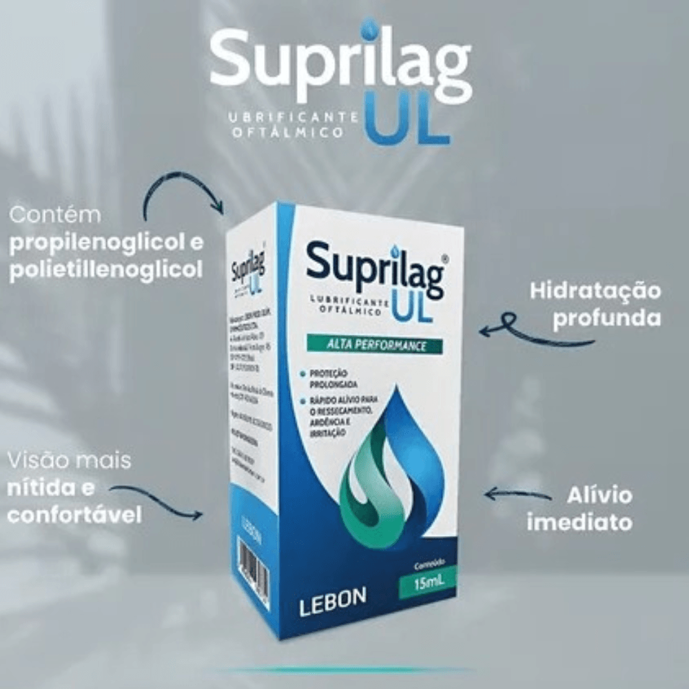 Kit C3 Suprilag UL Colírio 10mL Alívio para Olhos Secos e Irritados