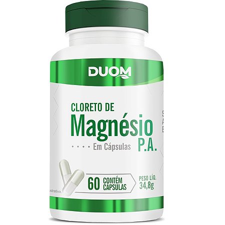 Cloreto de Magnésio P.A C/60 Cápsulas - Duom