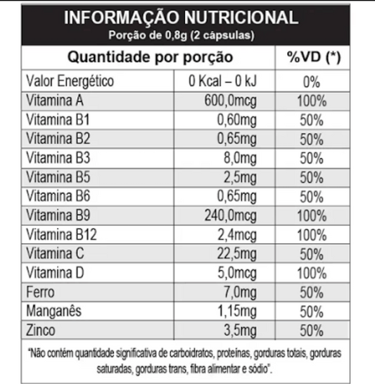 Kit 3 Polivitamínico Mulher 1000mg A a Z 60 Cápsulas - Vita Blue