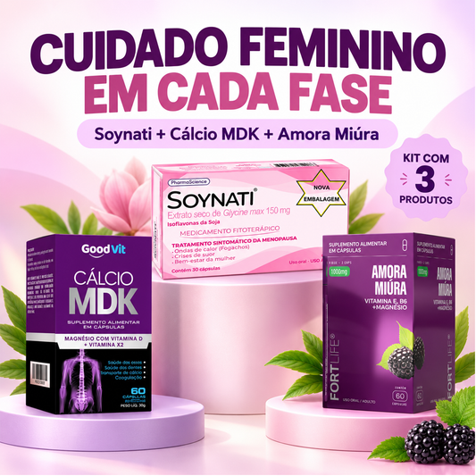 Kit Soynati + Cálcio MDK + Amora Miúra