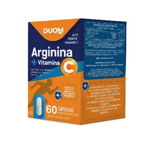 Arginina + Vitamina C C/60 Cápsulas - Duom