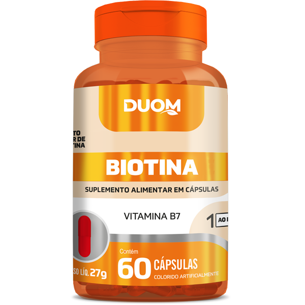 Biotina 450MG C/60 Cápsulas - Duom