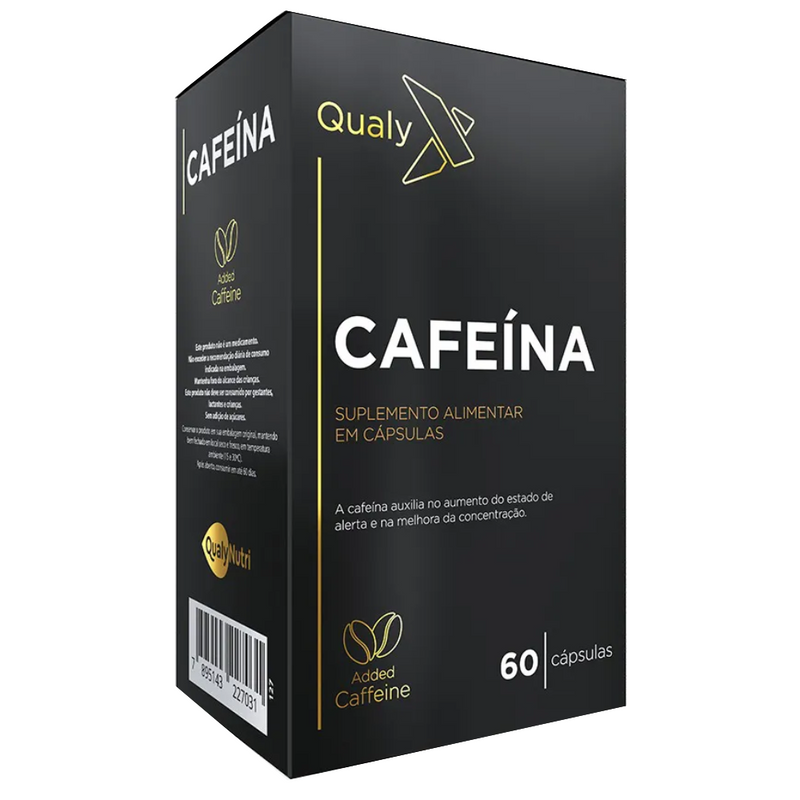 Cafeína Qualy X C/60 Cápsulas - Qualy Nutri