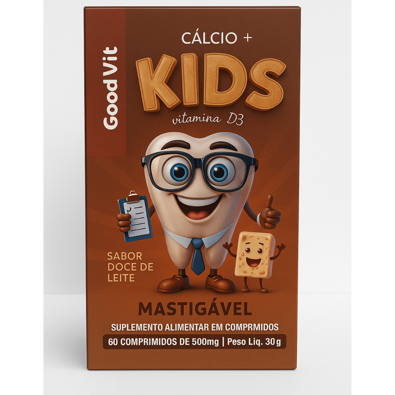 Calcio + Kids Vitamina D3  C/60 Cápsulas - Good Vit