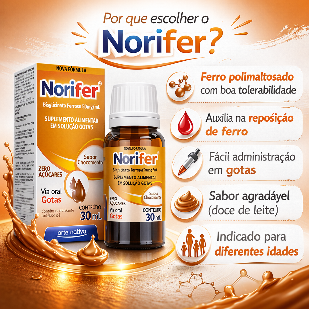 Norifer Solução 30ML Chocomenta
