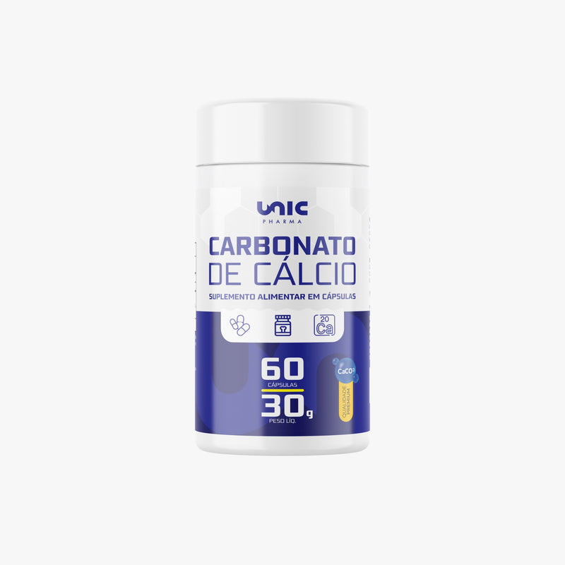 Carbonato de Cálcio 500mg C/60 Cápsulas - Unic Pharma