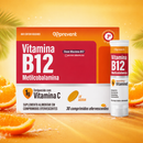 Vitamina B12 Metilcobalamina Frutas Vermelhas C/30 Comprimidos - Prevent Pharma