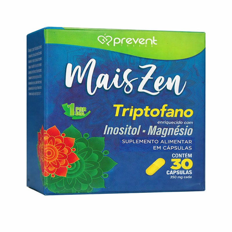 Triptofano Mais Zen 30 Cápsulas Prevent Pharma