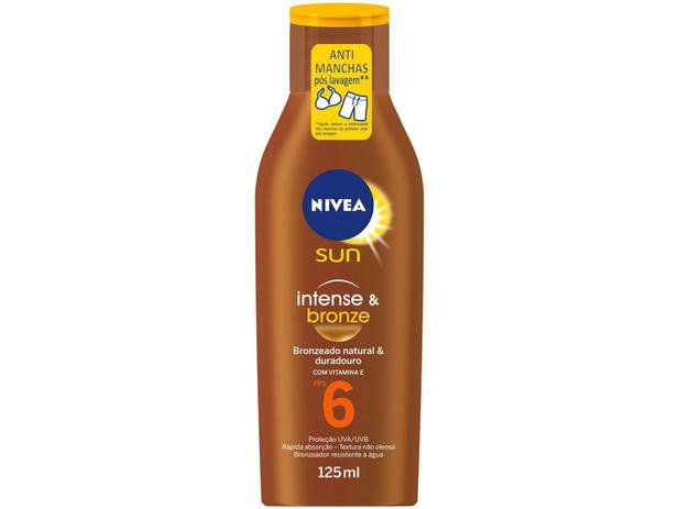 Loção Bronzeadora Nivea Sun Intense Bronze Fps6 125ml