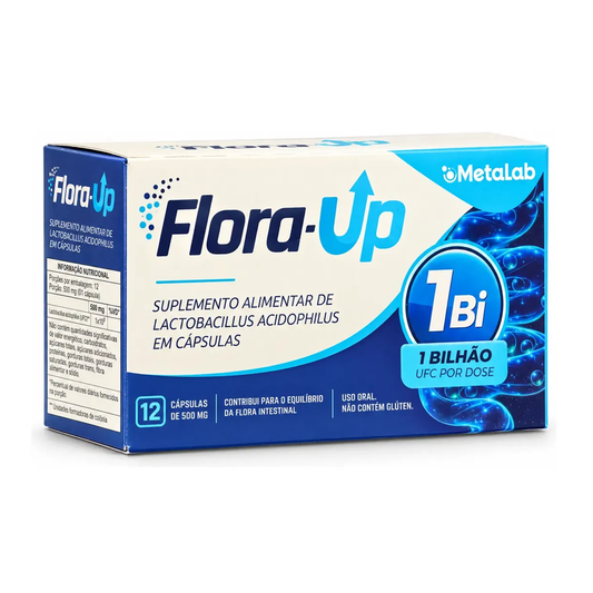 Flora Up Probióticos Lactobacilos  500mg 12 Cápsulas - Metalab