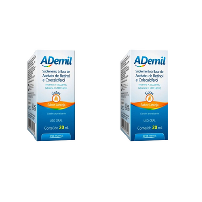Kit C/2 Ademil A+D Sol 20ml - Arte Nativa