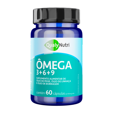 Ômega 3+6+9 1450MG C/60 Cápsulas - Qualy Nutri
