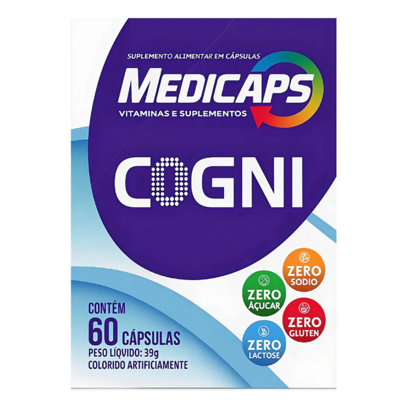 Medicaps Cogni 60 Capsulas - Suplemento Memoria, Foco e Vitaminas