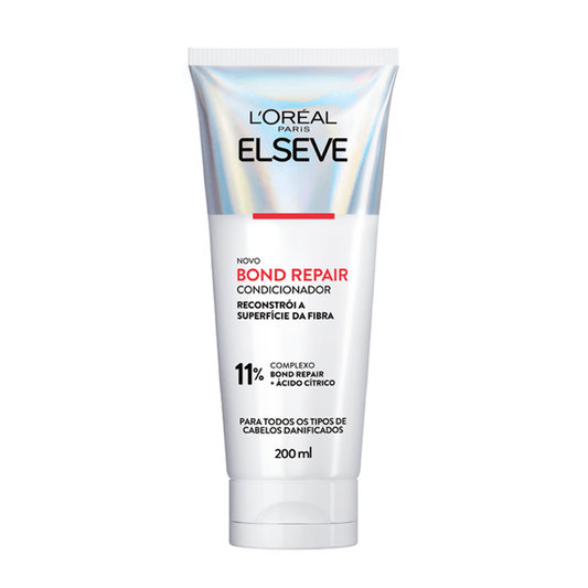 Condicionador Elseve Bond Repair 11% Limpeza Suave Sem Sulfato Reparação Molecular 200ml