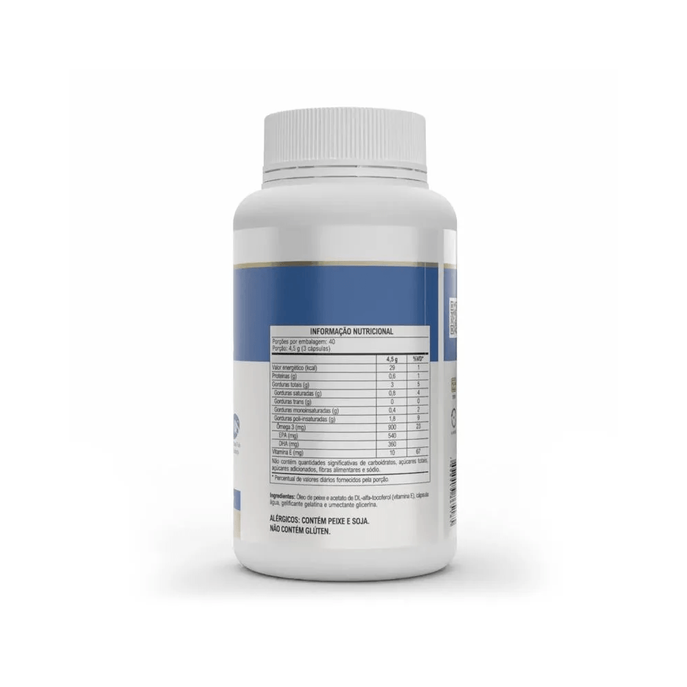 Ômega 3 EPA DHA Ômega 3 + Vitamina E 120 Cápsulas