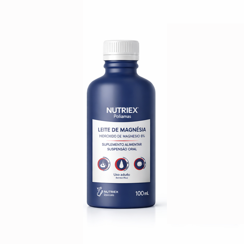 Leite de Magnésia Polimais Tradicional 100ml - Nutriex