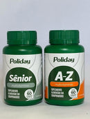 Kit Poliday Sênior & AZ - C/60 Cápsulas Cada - Domina Farma