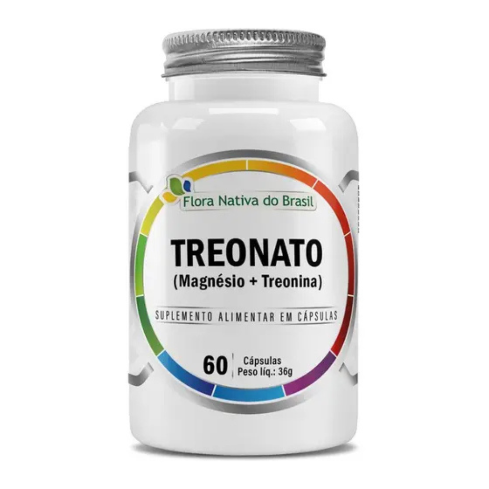 Treonato Magnésio + Treonina C/60 Cápsulas - Flora Nativa