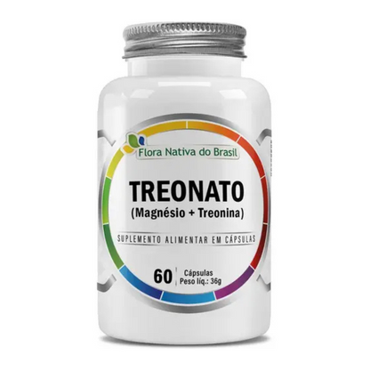 Treonato Magnésio + Treonina C/60 Cápsulas - Flora Nativa