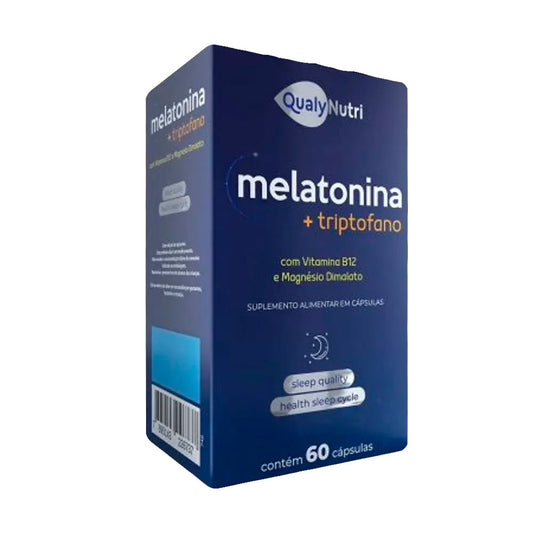 Kit C/3 Melatonina + Triptofano C/60 Cápsulas - Qualy Nutri