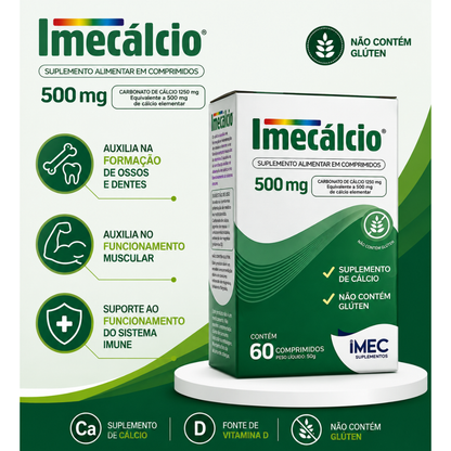 Imecálcio 1250mg C/60 Cápsulas - Nutivit