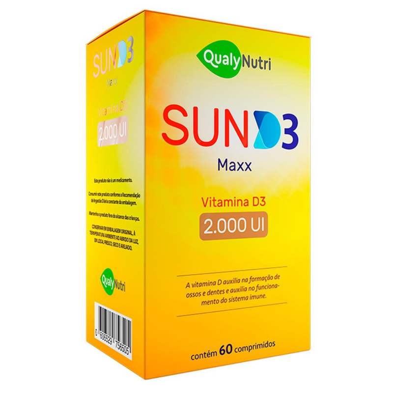 Sun D3 Maxx Com 60 Comprimidos