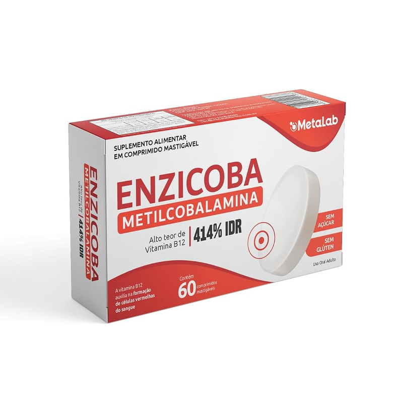 Enzicoba Vitamina B12 Mecobalamina 9 mcg  C/60 Comprimidos