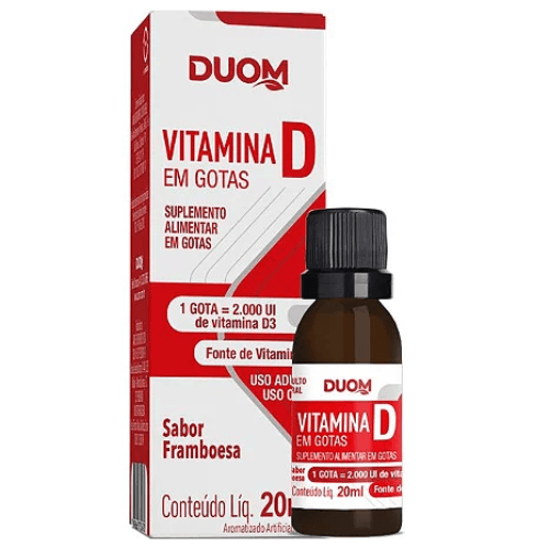 Vitamina D em gotas 20ml - Duom