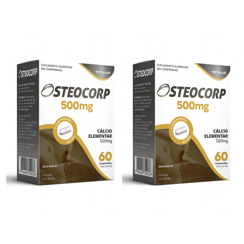 Kit 2x Osteocorp 500mg Com 60 Comprimidos